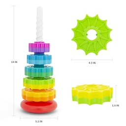 BYFWH Baby Spin Stack Toy - Small Image