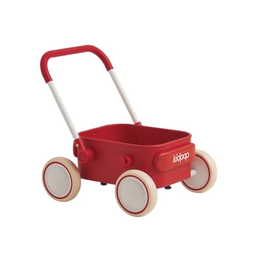 PULA Baby Push Walker with Wheels Toddler Wagon