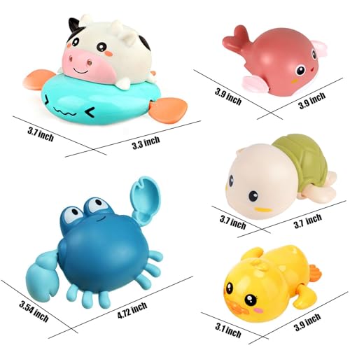 Bath Toy, Cute Animal Clockwork Bathtub Swimming Pool Toy