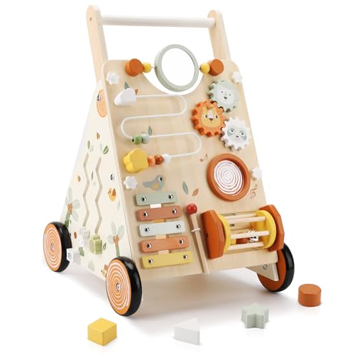 Pithfor Wooden Baby Walker