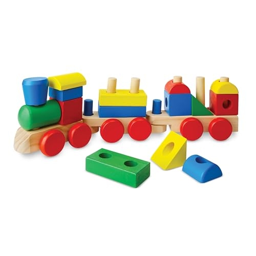 Melissa & Doug Wooden Stacking Train Toy