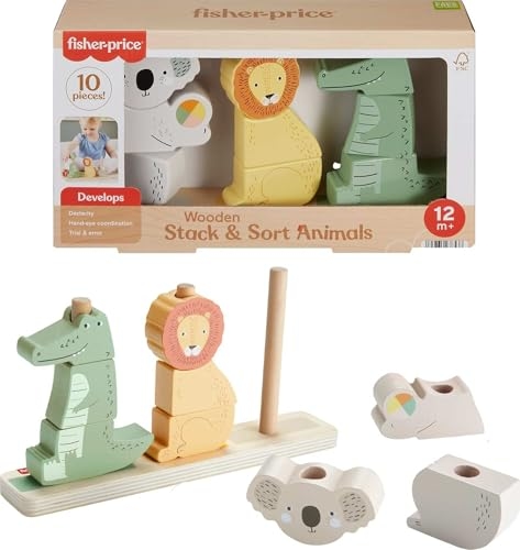 Fisher-Price Wooden Stack & Sort Animals