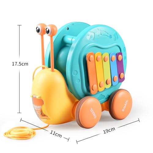 SeventhDuck Children's Rally Car Pull Toy Small