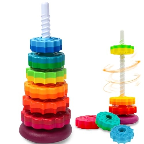 Baby Spinning Toy, Stacking Toy for Babies and Toddlers