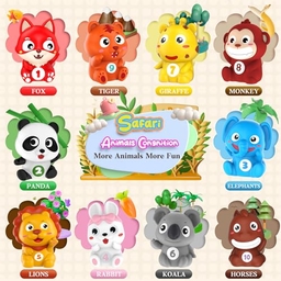 Montessori Animal Counting Toy Set - Small Image