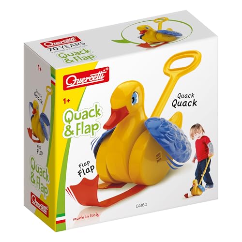 Quercetti Quack and Flap Duck Push Toy