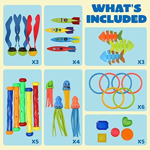 JOYIN 30 Pcs Diving Pool Toys Set Small Image