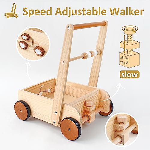PairPear Wooden Baby Walker small image