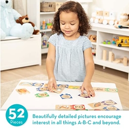 Melissa & Doug Self-Correcting Alphabet Wooden Puzzles Small
