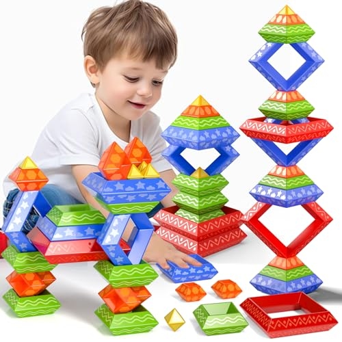 Doloowee 30 Pcs Montessori Toys Stacking Toys