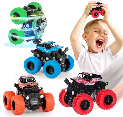LONANDY 4 Pack Monster Truck Toys
