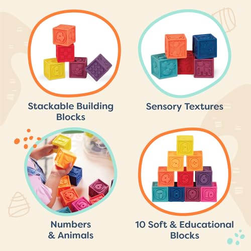 B. toys Baby Blocks – Stacking & Building Toys For Babies