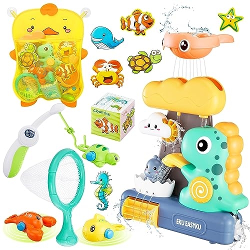 EKUEASYKU Dinosaur Bath Toys