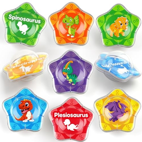 Coogam 12PCS Dinosaur Bath Toys