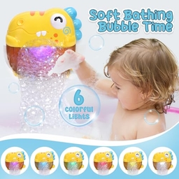 O WOWZON Baby Bath Toys, Dinosaur Automatic Bath Bubble Maker
