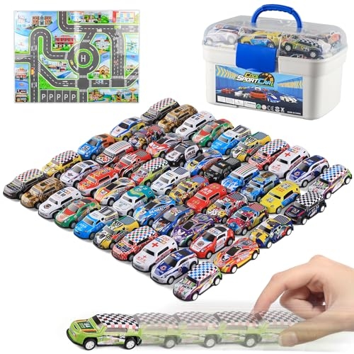 Mostop 50PCS Pull Back Cars