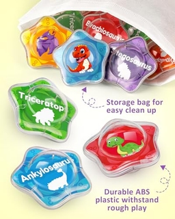 Coogam 12PCS Dinosaur Bath Toys