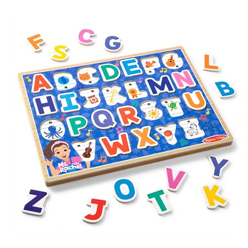 Melissa & Doug Ms. Rachel Wooden Phonics Alphabet Sound Puzzle