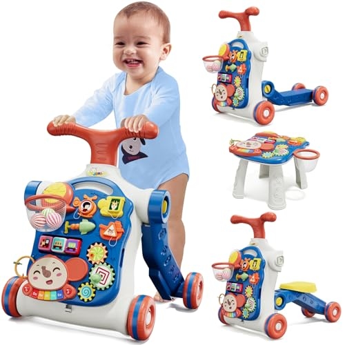 HYES 5 in 1 Baby Push Walker for Baby Boy
