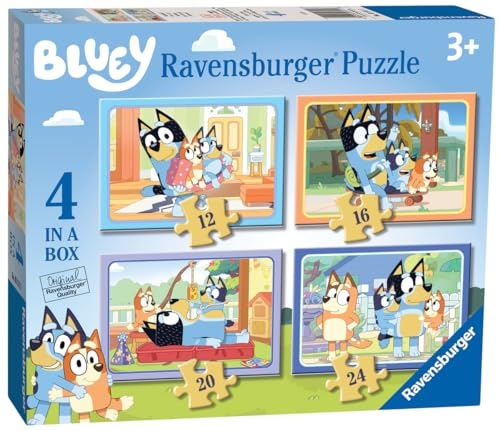 Ravensburger Bluey - 4 in Box Jigsaw Puzzles