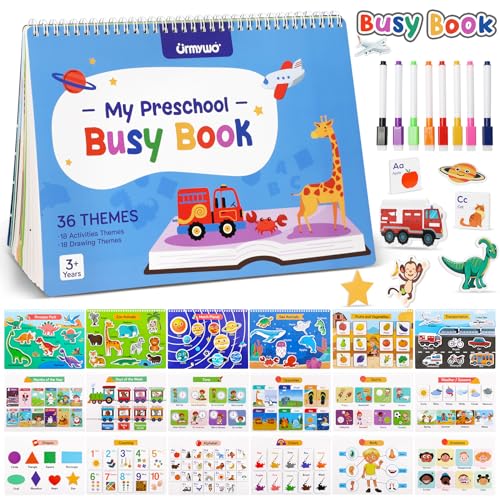 Busy Book for Toddlers - Preschool Learning Activities 36 Themes