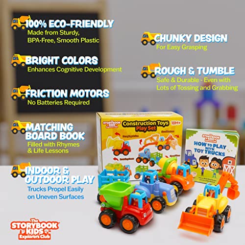 Construction Toy Truck Set for Toddlers - Small Image