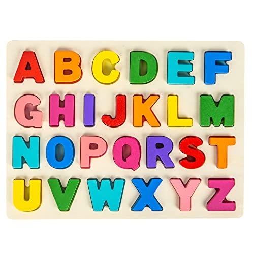 Alphabet Puzzle Wooden Puzzles for Toddlers
